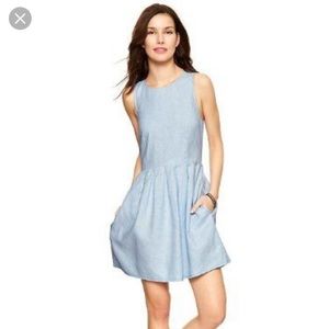 A chambray dress